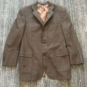 Brooks Brothers Wool / Cashmere Tweed Blazer, Size 40 Long *flaws